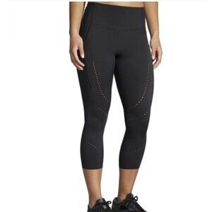 Brooks Method 3/4 Crop Tight Capri‎ Running Leggings Women's Black Size Small
